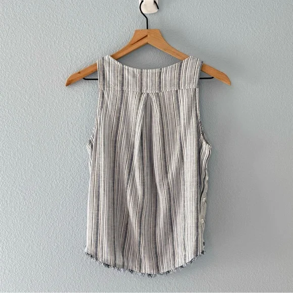 Cloth & Stone Striped Button-Side Tank Top - Picture 2 of 2